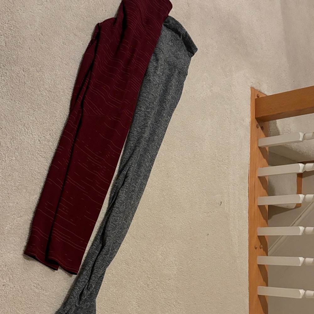 Red and Gray  leggings bundle